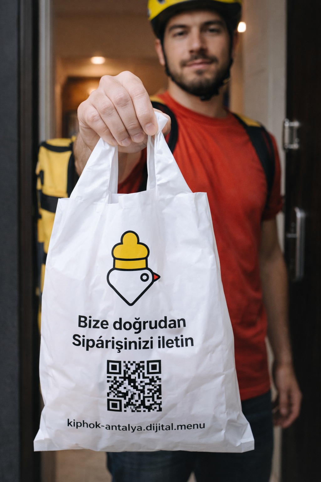 Paket Üzerinde QR Kod
